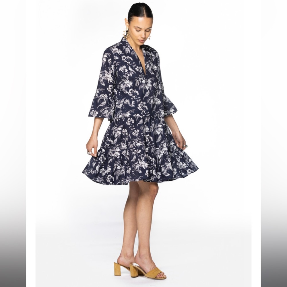 Navy Boutique toile mini dress NWT